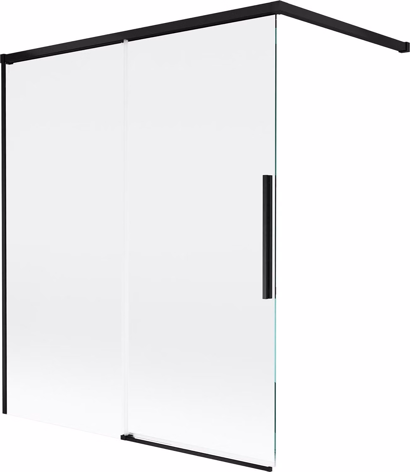 Mexen Rox paravento bagno 2-ali scorrevole 140 x 150 cm, trasparente, nero - 8C9-140-003-70-00