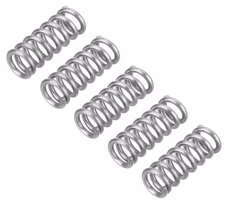 5 molle a molla, acciaio inossidabile 304, dimensioni 1x6x15 mm, colore argento