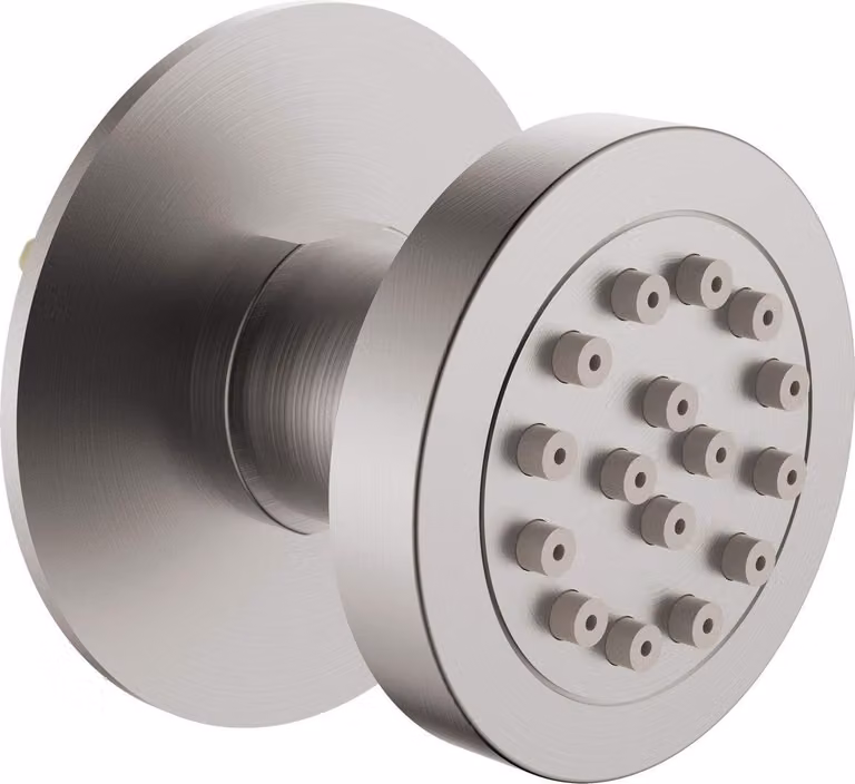 Concealed round shower nozzle