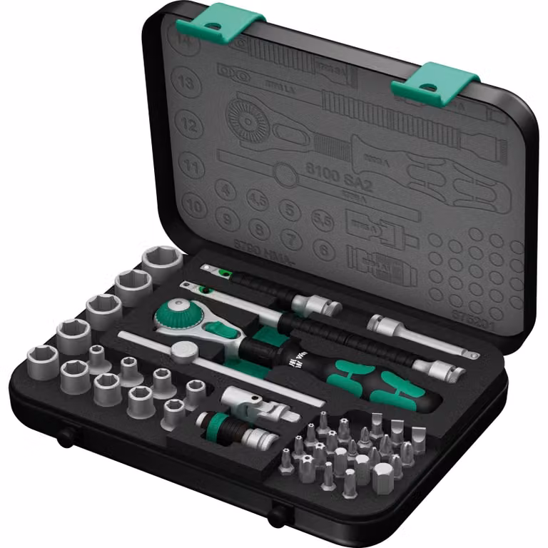Set di chiavi a bussola da 1/4" (42 pezzi) ZYKLOP speed Wera | 4013288121103