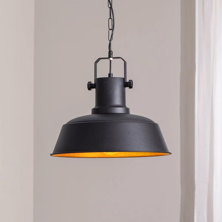 Lampada a sospensione Orema ROYALTECH, dimmerabile, Nero, Soggiorno / Sala da pranzo, Metallo, Vintage, Lampada a sospensione