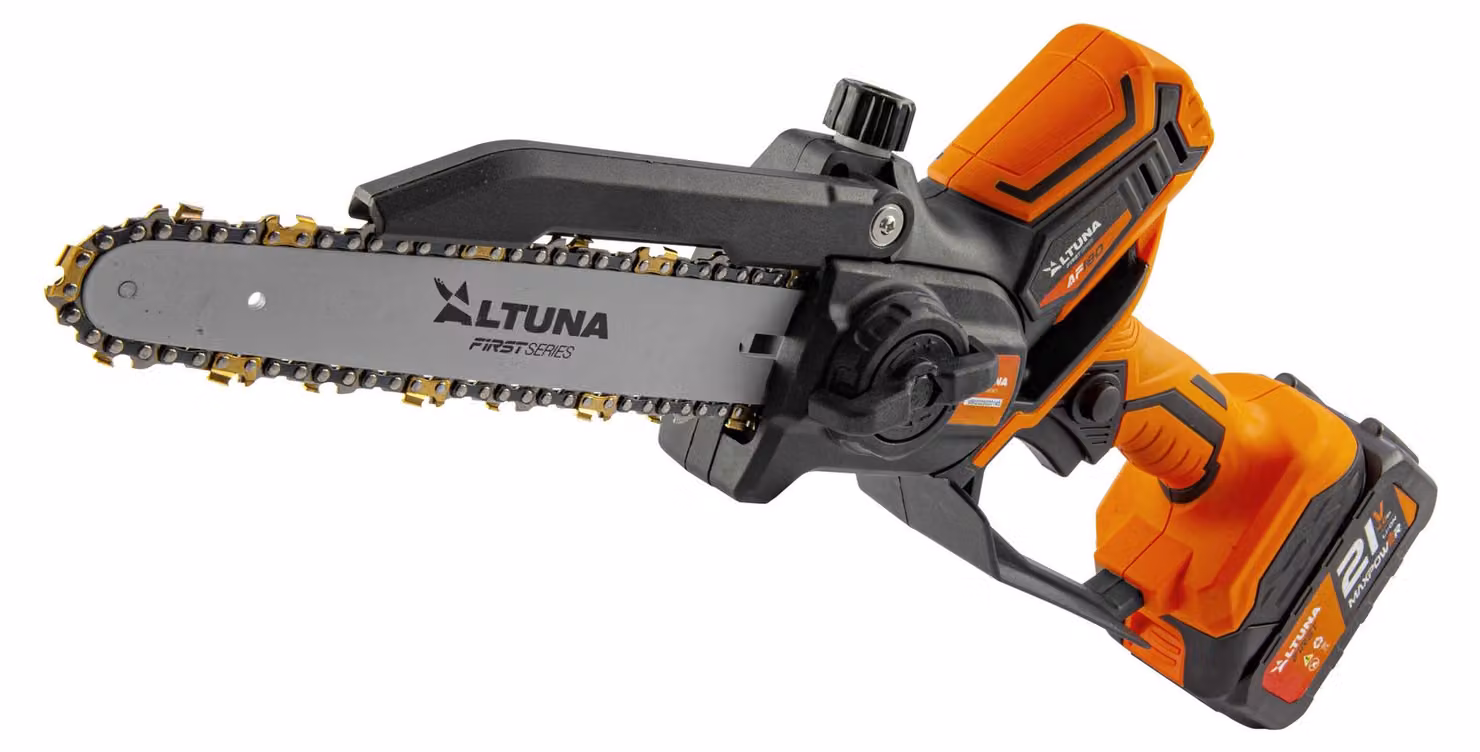 ALTUNA Motosega a batteria da 180 mm con catena in titanio - AF180