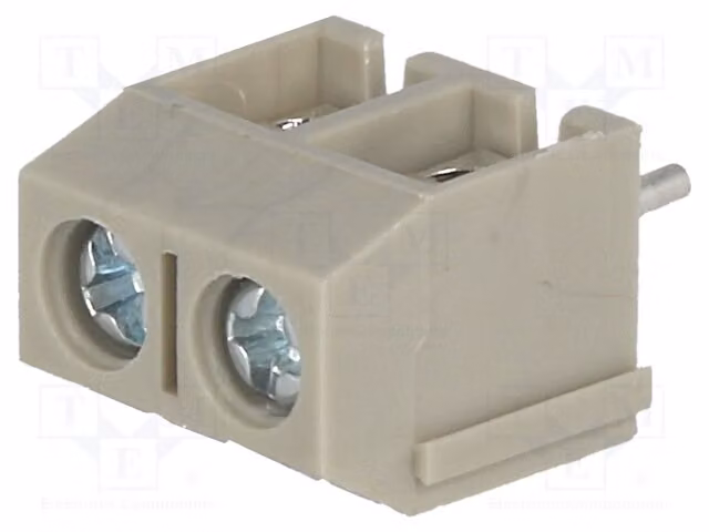 5 barre di collegamento per morsetti da 5 mm, compatibili con i terminali TB-5.0-P-2P/GY da 16A, adatte per applicazioni con angoli di 90°. Lunghezza: 2