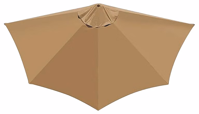 Ombrellone a semicerchio di ricambio - Protezione UV 30+ - Materiale: poliestere - Diametro: 2,7 metri - Adatto per balconi/terrazze - Facile da montare - Tessuto dell'ombrellone
