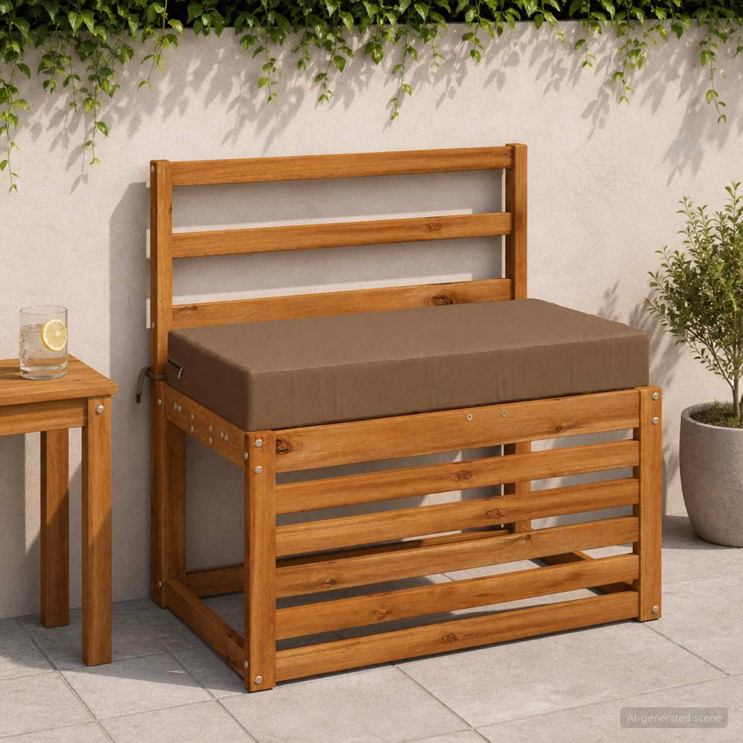 Cuscino per la seduta vidaXL SOEST in poliestere, moderno e lavabile, colore tortora/beige/marrone