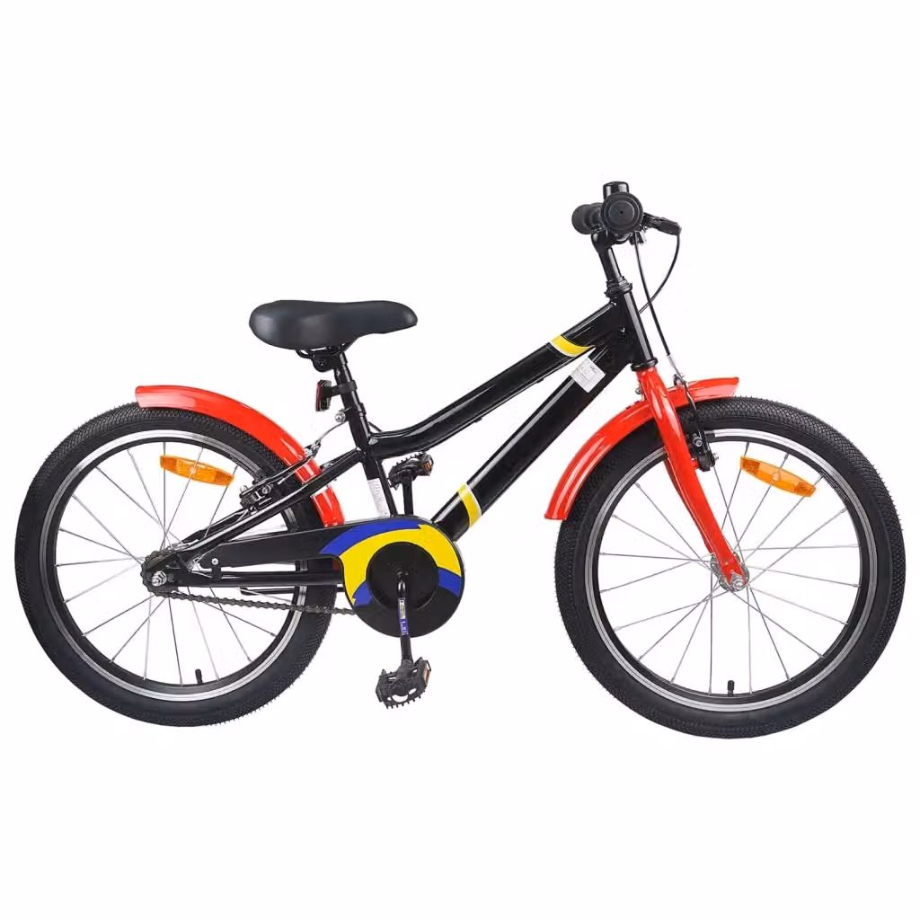 Bicicletta per bambini DESIGN IN con ruote da 20 pollici in metallo e gomma, colore nero e rosso – 2