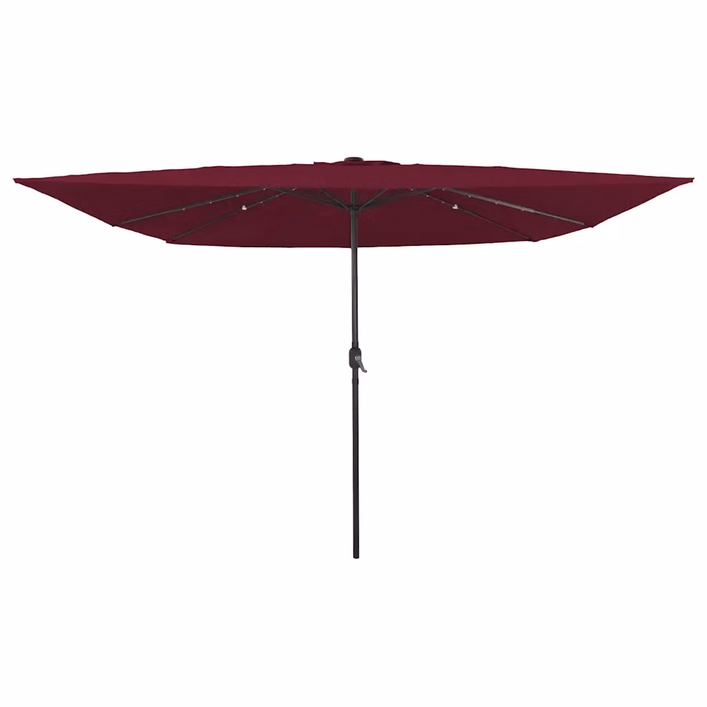 Ombrello parasole da giardino DESIGN IN rosso bordeaux in poliestere e acciaio L/P/H: 295 x 295 x 245 cm – 2