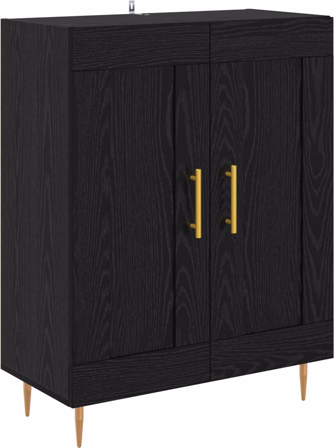 Credenza Rovere Nero 69,5 x 34 x 90 cm
