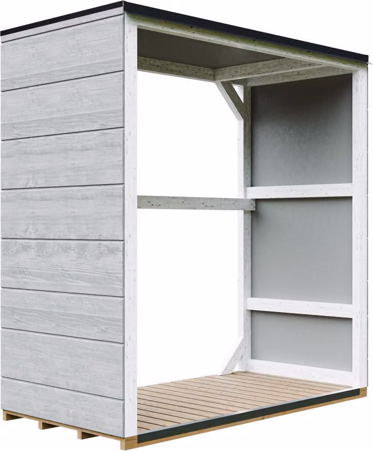 Legnaia da esterno 1,14 m² - 75 x 153 x H159 cm - TIMBELA M980-1-TUNDRA GREY