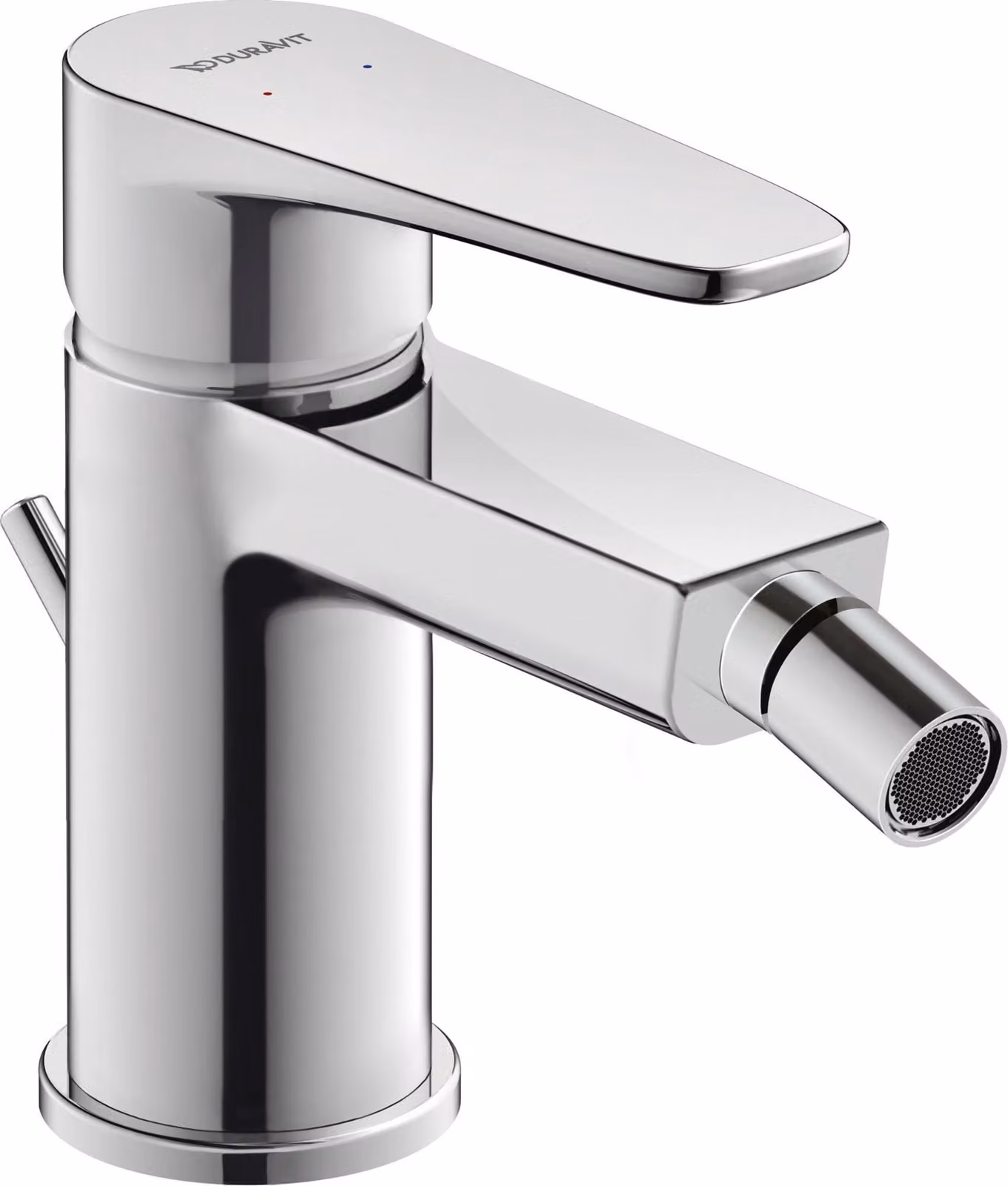 Duravit B.1 Mitigeur monocommandé pour bidet, avec garniture d'écoulement, saillie 127mm, B12400001010, B12400001010