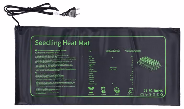 Tappetino riscaldante per piante per la germinazione, in PVC, IPX7, cuscinetto riscaldante per idroponica, serra e germinazione, spina UE, 220 V