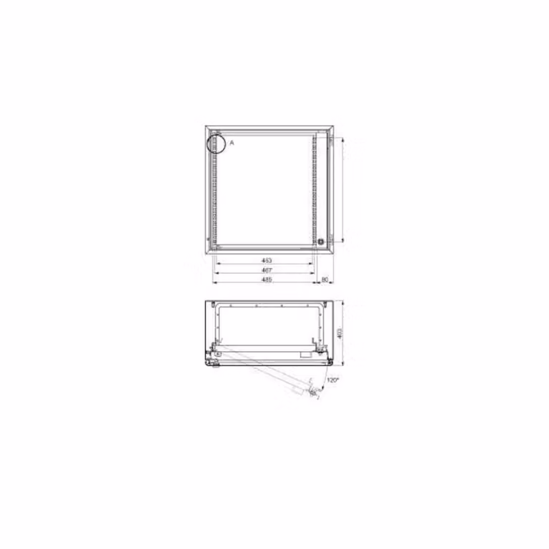 Telaio oscillante Schneider Electric 20HE B600 NSYVDM20UP