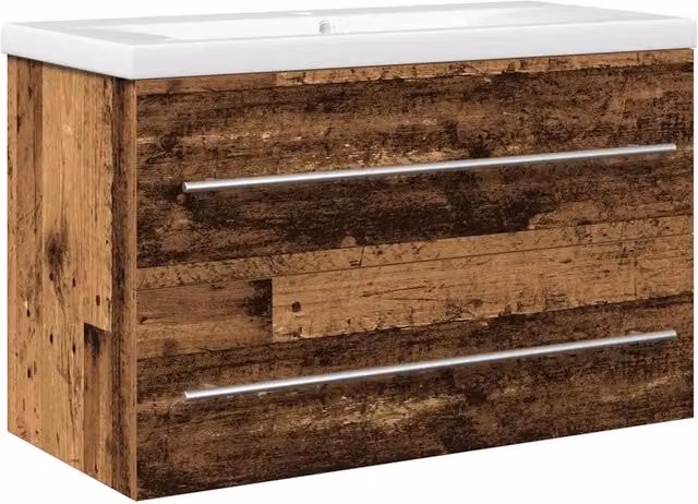Mobile Lavabo | Armadio per Lavabo da Bagno 2 pz 80 x 38,5 x 48 cm