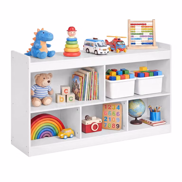 Mobile Montessori con scomparti aperti per cameretta