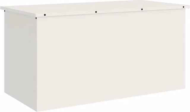 Scatola di stoccaggio esterna in acciaio bianco CFW4172070 L: 100 cm, P: 50,5 cm, H: 50 cm