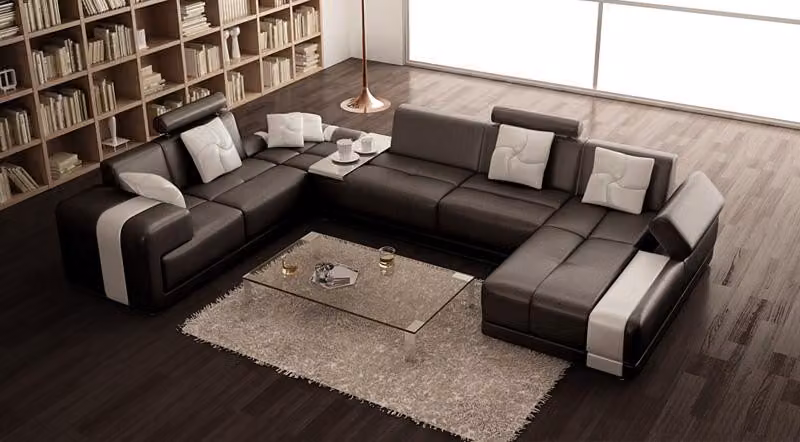 Sofa Eckgarnitur Wohnlandschaft U-Form Eckcouch Ecksofa Couch Garnitur Polster