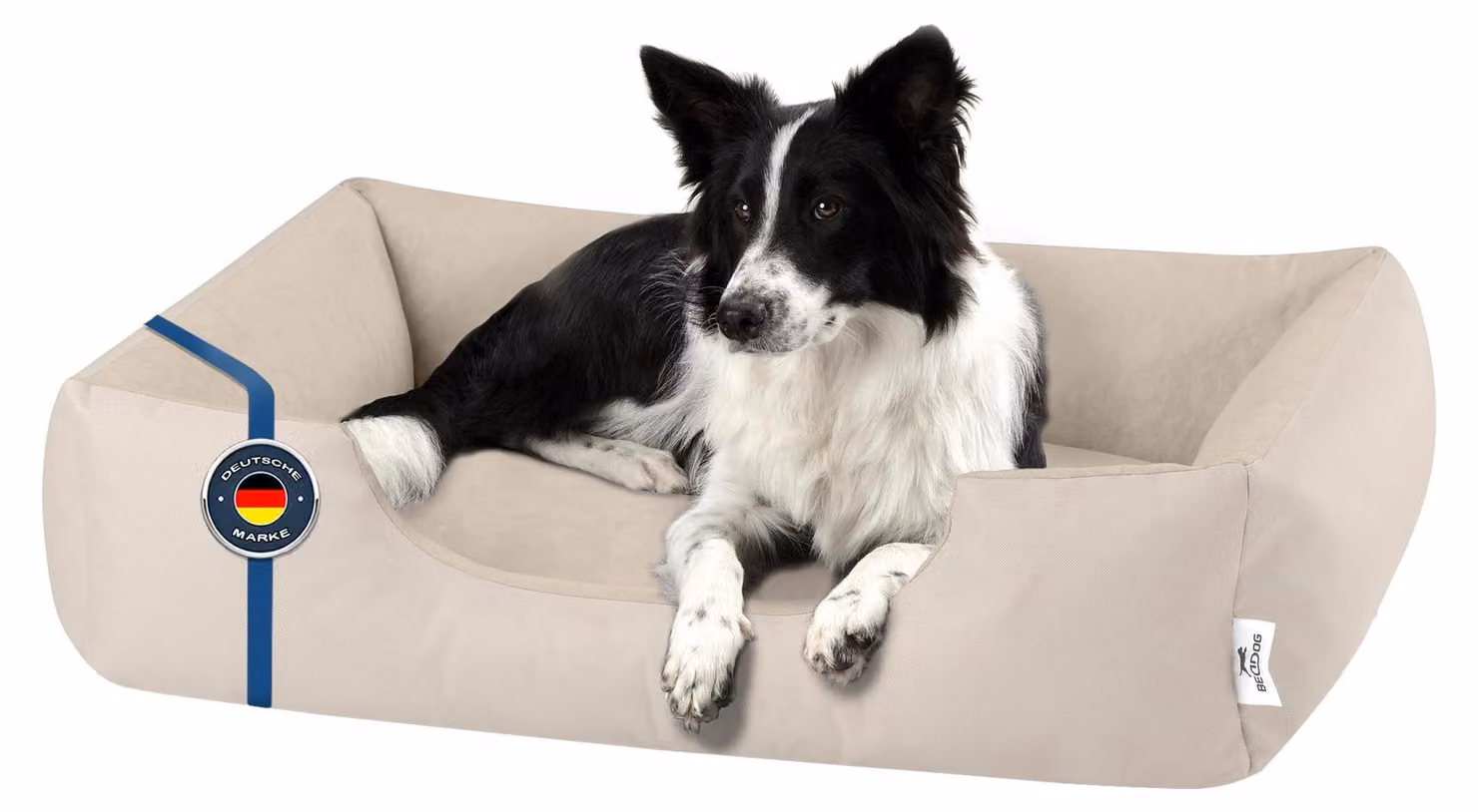 Elzusha - Cuccia per cani di grandi dimensioni (XL) in microfibra e velluto a coste