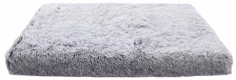 Cuccia per cani, morbida e lavabile, con base antiscivolo. Colore: grigio e bianco. Taglia: M, dimensioni 50x40x5 cm