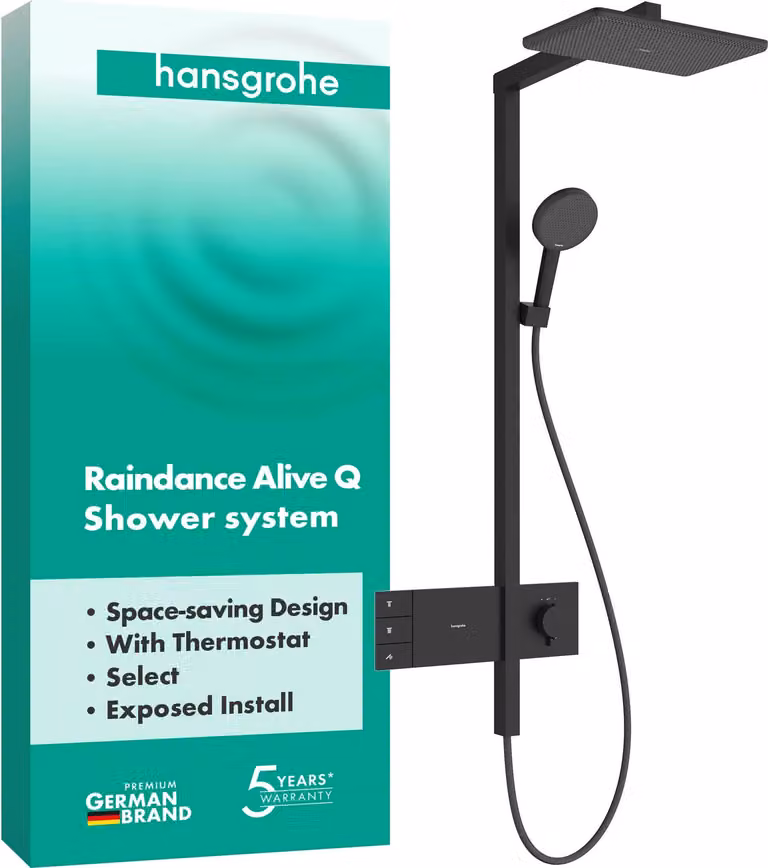 hansgrohe Showerpipe Raindance Alive Q 210/340 2jet con termostato MSW, 1 pz.