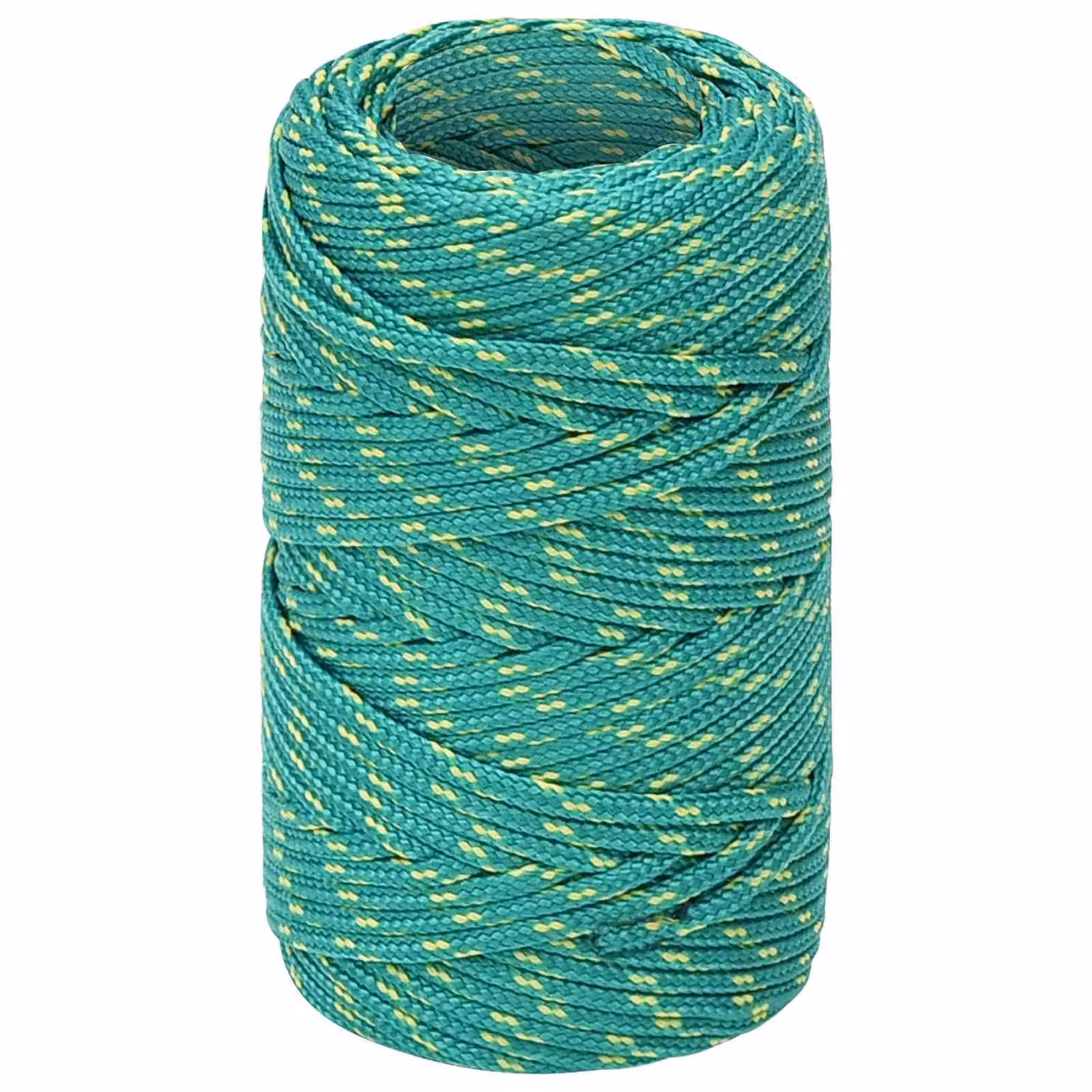 Corda multiuso vidaXL in plastica verde da 2 mm con 500 m di lunghezza e carico massimo di 27 kg