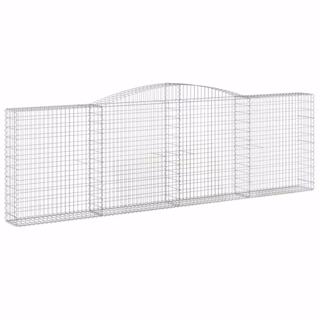 Cesto Gabbione ad Arco 400x30x120/140 cm Ferro Zincato