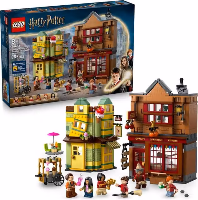 Lego Harry Potter Negozio Quidditch e Gelateria Multicolore con 795 pezzi