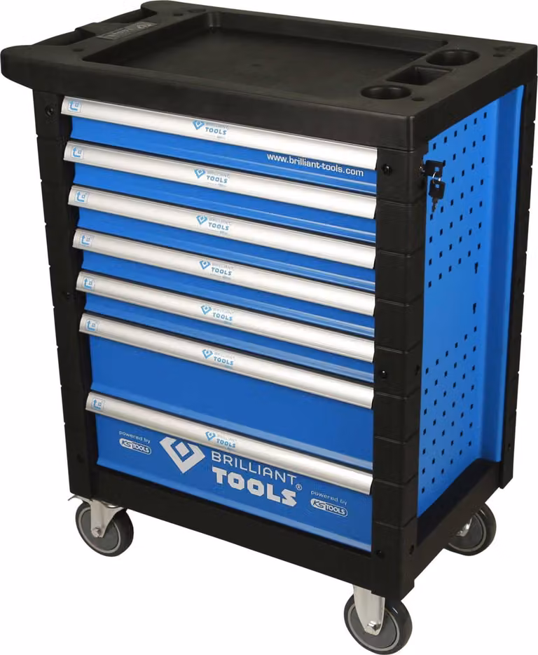 KS Tools Werkstattwagen mit 7 Schubladen, leer