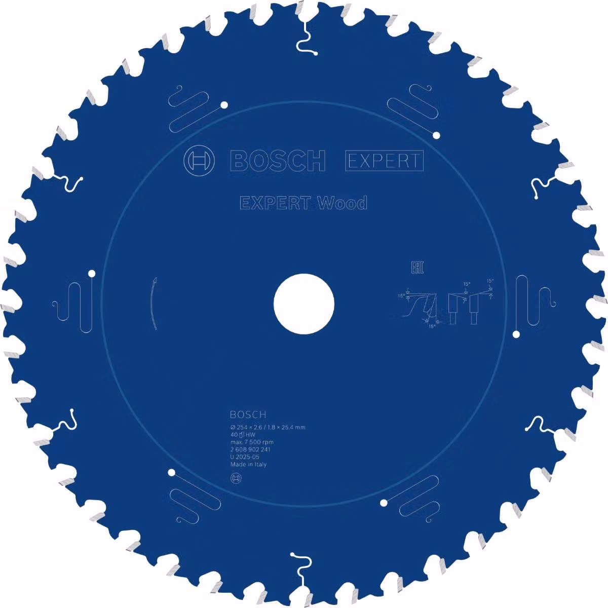 Lama circolare Bosch EXPERT Wood, 254x25,4 mm, Z40