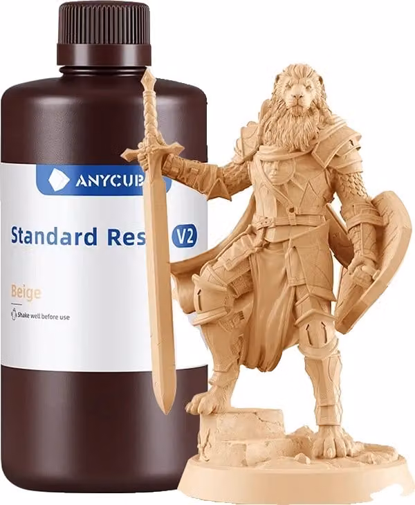 ANYCUBIC standard in resina V2, volume 10 kg, alta resistenza e durata, 10kg-beige