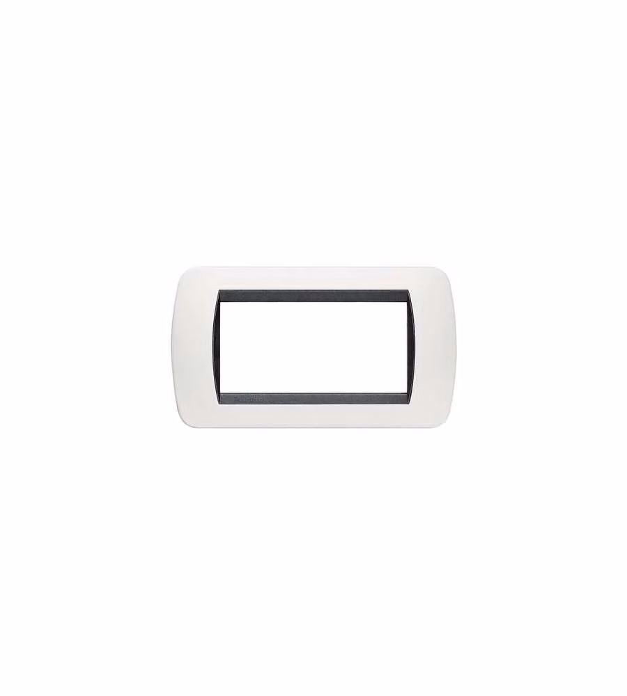 Bticino Living International - Placca 4P Plastica Bianco S.