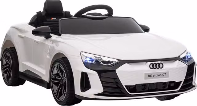 Auto Elettrica per Bambini XYLO Bianca e Nera con Telecomando L: 103 cm, P: 58 cm, H: 41 cm