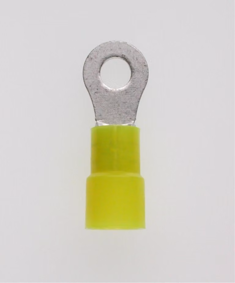 Capocorda a schiacciare DIN 46237 isolato, forma ad anello Sezione 4 mm² - 6 mm² giallo, trasparente - 1 pezzo