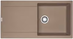 Lavello a vasca singola Franke Maris 611 L in colore Oyster Opaco L: 97 cm, P: 50 cm