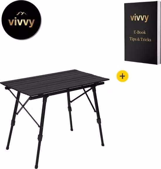 Tavolo pieghevole multifunzionale, tavolo pieghevole o tavolo pieghevole - Tavolo pieghevole impermeabile - Garanzia di soddisfazione del 100% - Regolabile in altezza - 120*68,5 Cm - Incluso zaino di trasporto