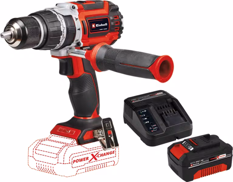 Trapano a percussione a batteria EINHELL PROFESSIONAL TP-CD 18/60 Li- i BL Kit (1x 4,0 Ah)