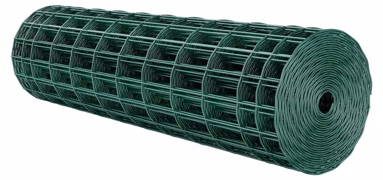 Recinzione da giardino SucceBuy, 1x25 m, maglia 5,08x10,16 cm, φ2,1 mm, filo di acciaio zincato, adatta per bovini, suini e ovini, recinzione da pascolo rivestita in vinile per recinti e gabbie per animali, colore verde