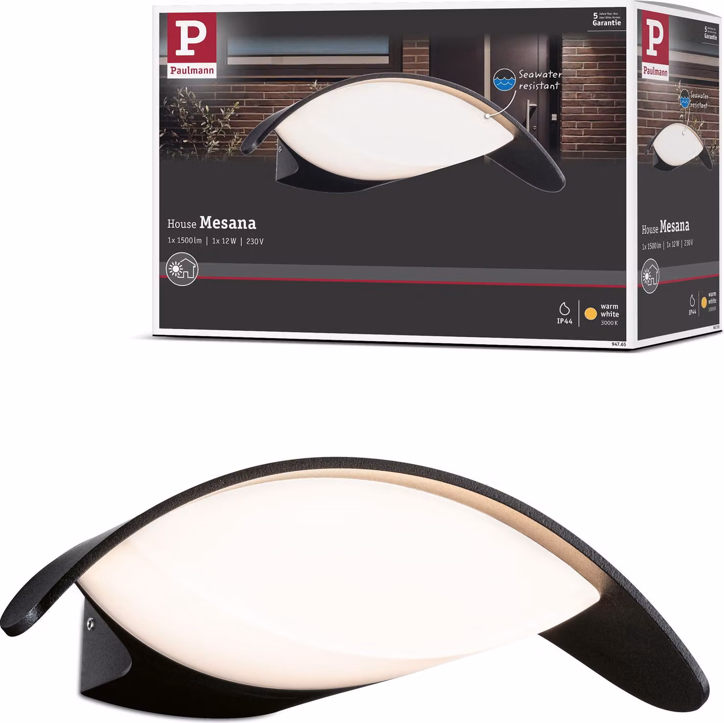 Paulmann Lampada da parete per esterni a LED Mesana