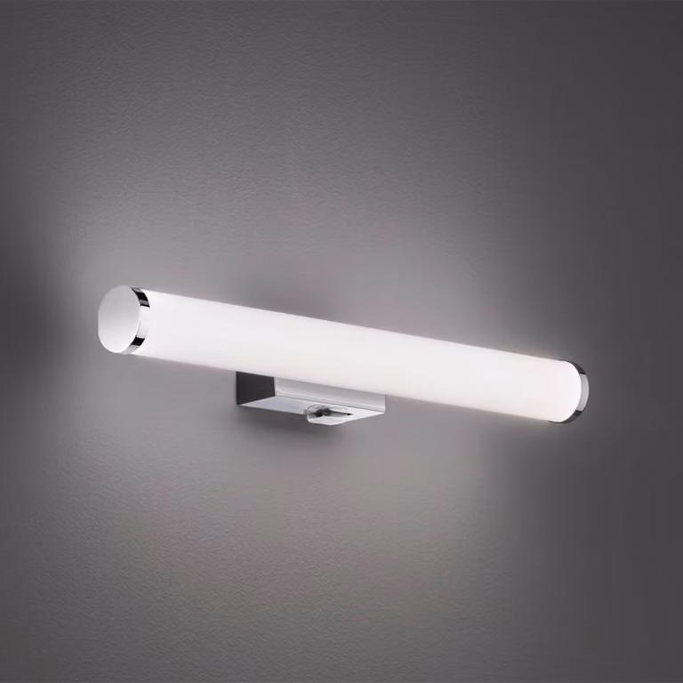 Trio Lighting Applique da parete Mattimo, Cromo / Argento, Bagno, Plastica, Moderno, Applique