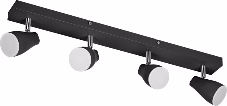 OSRAM LED SPOT PEAR spot a plafone 600mm, nero, 17,2W, 840lm, fornisce una luce direzionale con colore bianco caldo, con faretto flessibile GU10, lampada GU10 inclusa, classe di protezione IP20, 2700K