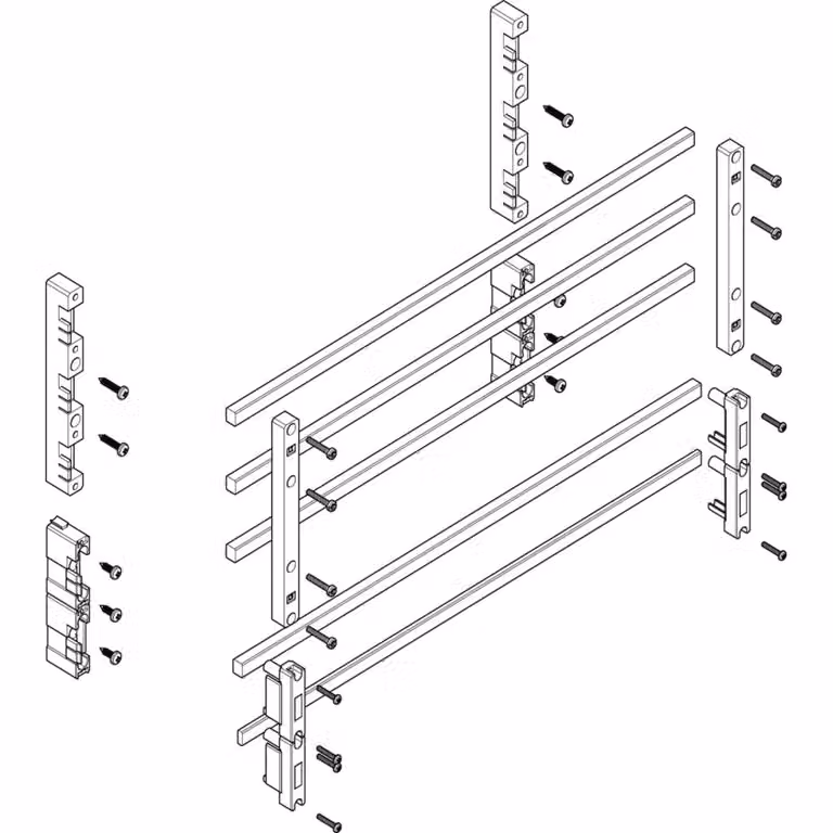 Modulo barra collettrice ABN profonda 2FB/3RE 60 mm con CU 12x10 mm, a 5 poli, EBM 70 mm MTSC23735