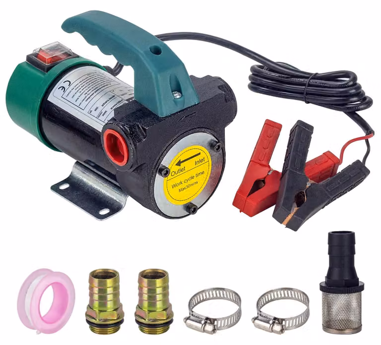 Pompa di trasferimento diesel, 12 V, 260 W, portata di 45 litri al minuto