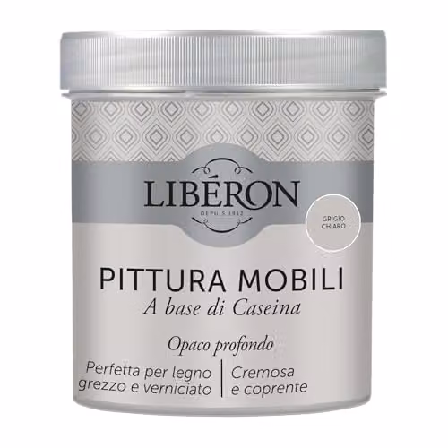 Libéron Pittura Mobili a base di Caseina Grigio Chiaro 0,5L