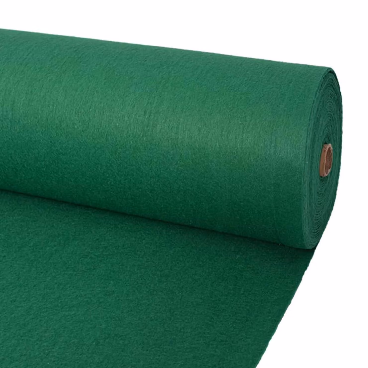 Tappeto moderno vidaXL verde tinta unita in poliestere, L: 120 cm x P: 1200 cm