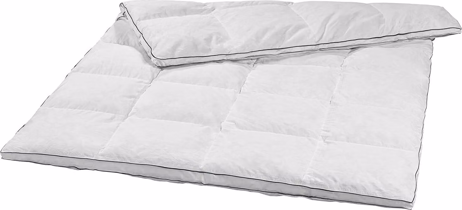 calda trapunta in piuma, 155 x 220 cm, 20% piuma / 80% piumino, trapunta trapuntata, sleepling