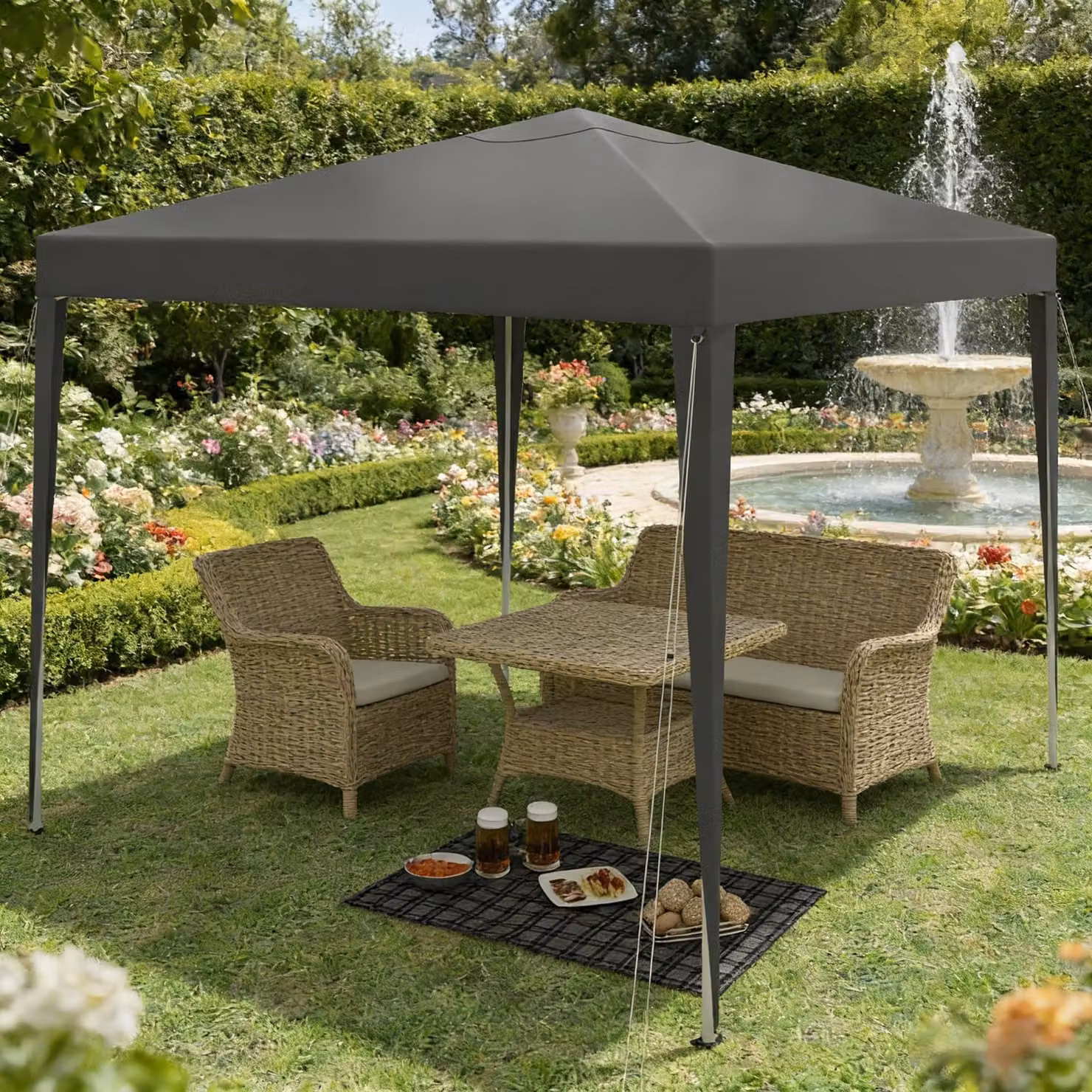 Tenda pop-up moderna, gazebo per feste, con borsa per il trasporto. Gazebo portatile, per uso esterno (solo con gazebo)