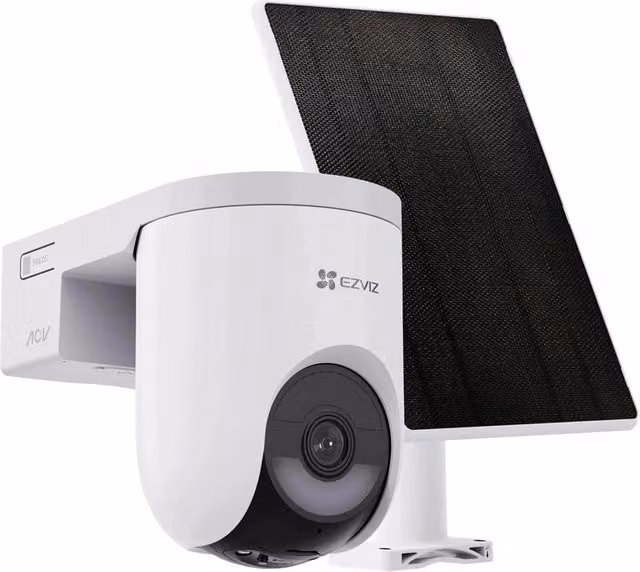 Videocamera da esterno Ezviz HB8 Lite con connettività Wi-Fi/4G e pannello solare, visione notturna a colori, rilevamento umano e audio bidirezionale, colore bianco – 2