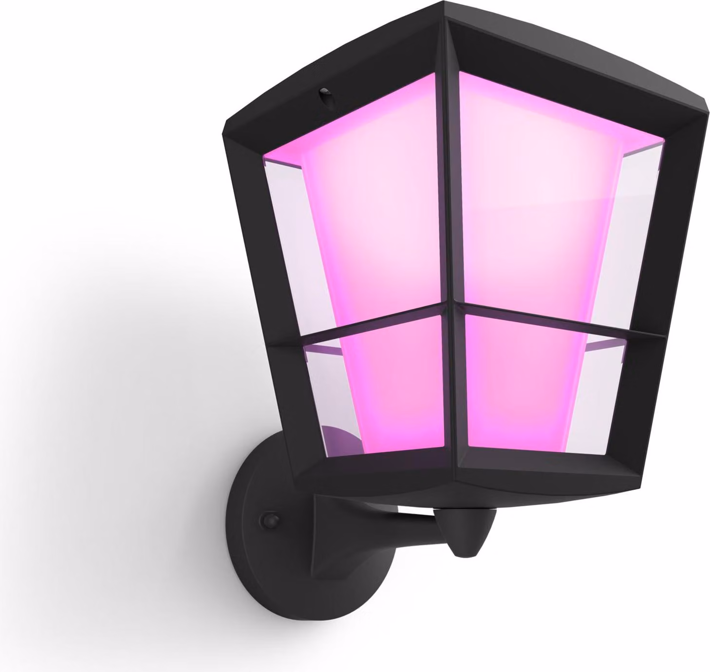 Lampada da parete esterna Philips Hue White and Color ambiance Econic, lampada da parete intelligente, Bluetooth/Zigbee, nera, LED, vetro, lampadina non sostituibile