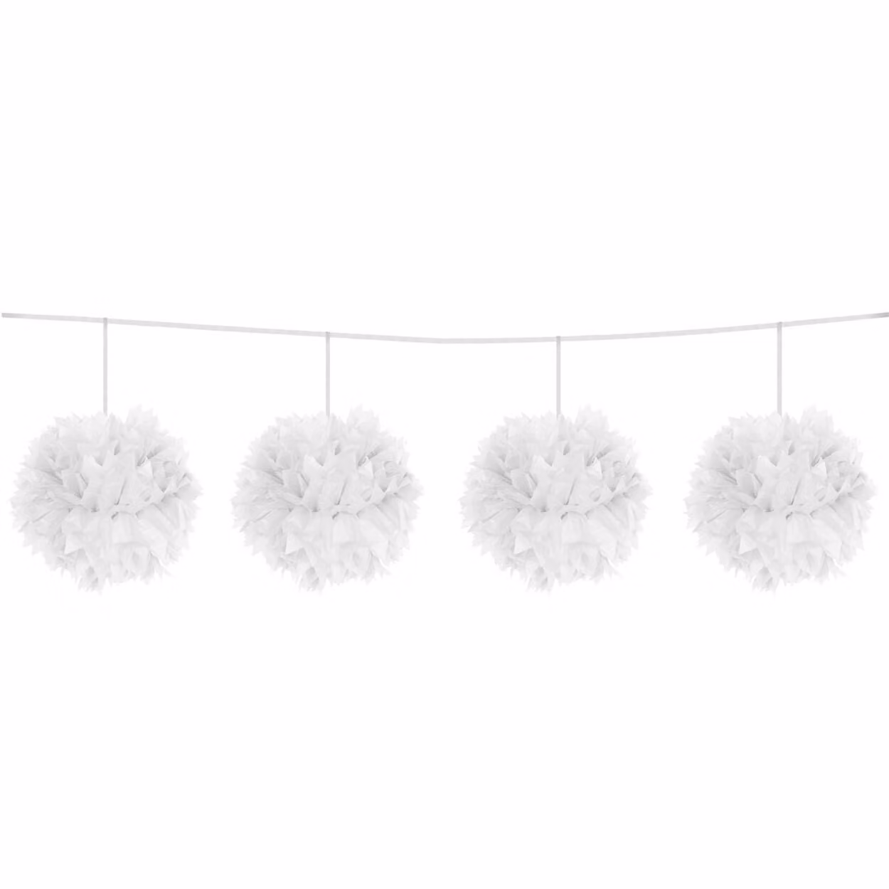 Pendolo a pompon bianco