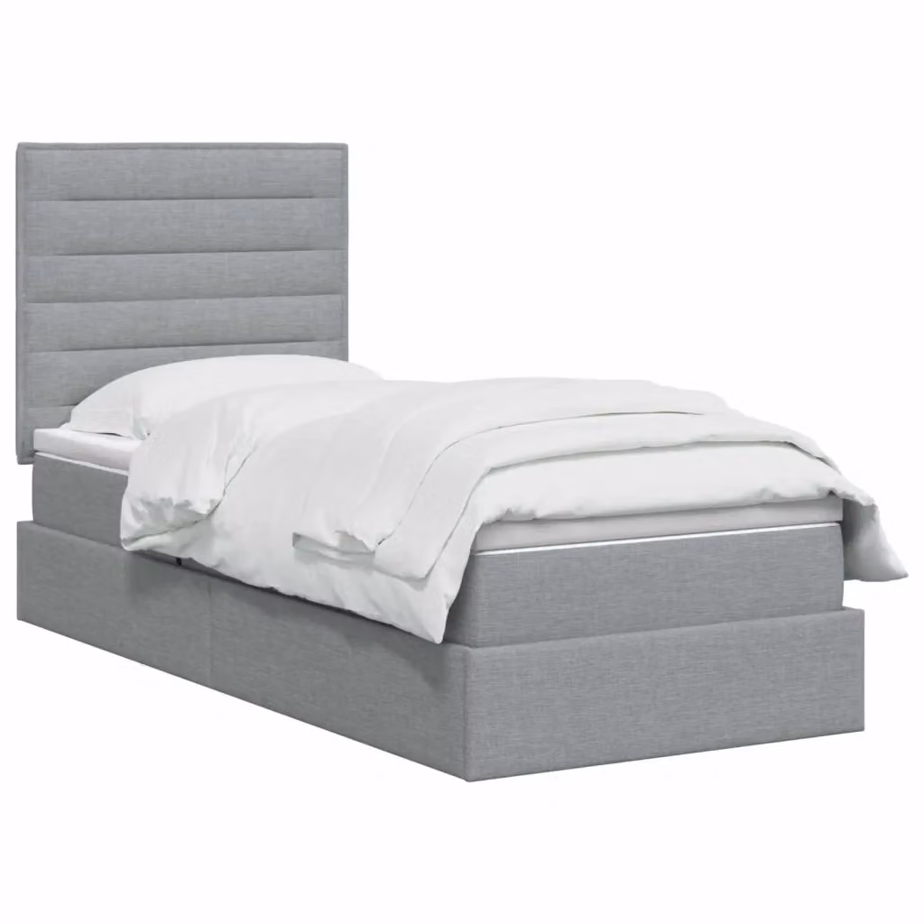 Letto con contenitore e materasso vidaXL Grigio, L/P/H: 90 x 190 x 128 cm – 2