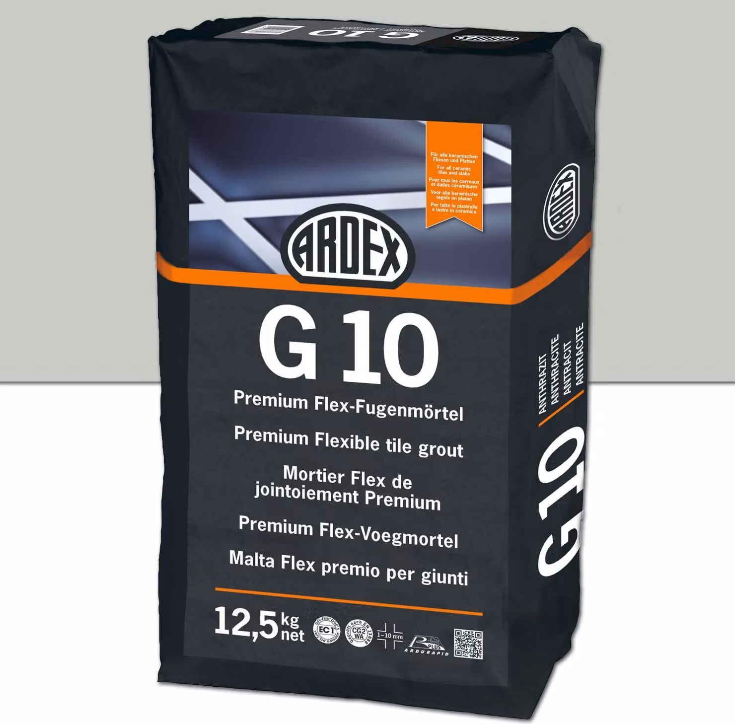 ARDEX G10 Premium Flex-Fugenmörtel Zementgrau 12,5kg Sack